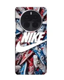 Чехол для ZTE Blade V70 Max с картинкой «Коллаж кроссовок Найк»