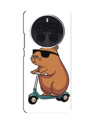 Чохол для ZTE Blade V70 Max з картинкою «Капібара на самокаті» Чохол для ZTE Blade V70 Max з картинкою «Капібара на самокаті»