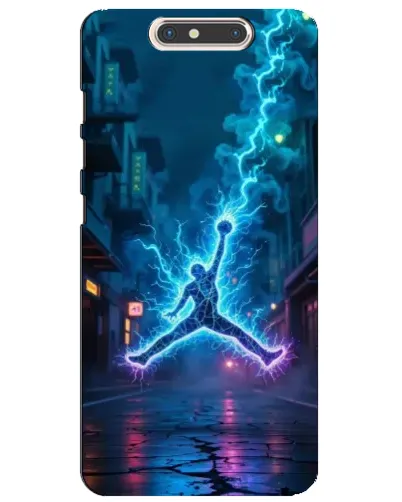 Чехол для ZTE Blade V8 с картинкой «Jordan Gold Jumpman»