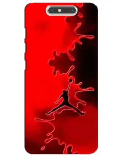 Чехол для ZTE Blade V8 с картинкой «Jordan Red Smoke»