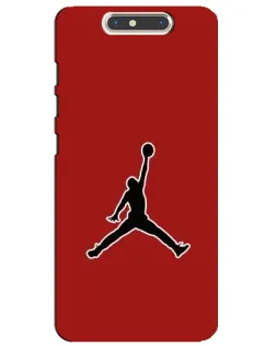 Чехол для ZTE Blade V8 с картинкой «Jordan Red Back»