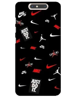 Чехол для ZTE Blade V8 с картинкой «Nike Mix Pattern»