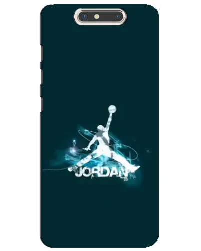 Чехол для ZTE Blade V8 с картинкой «Jordan Blue Fire»