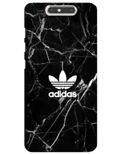Чехол для ZTE Blade V8 с картинкой «Белый мрамор Adidas»