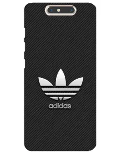 Чехол для ZTE Blade V8 с картинкой «Adidas Карбоновая текстура»