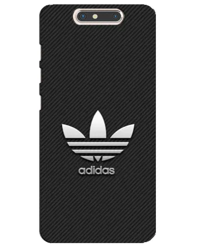 Чехол для ZTE Blade V8 с картинкой «Adidas Карбоновая текстура»