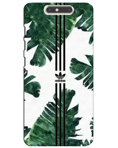Чехол для ZTE Blade V8 с картинкой «Пальмовые листья адидас»
