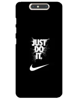 Чехол для ZTE Blade V8 с картинкой «Текстовый принт Nike»