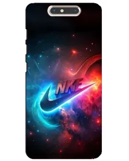 Чехол для ZTE Blade V8 с картинкой «Огненный логотип Nike»