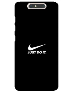 Чехол для ZTE Blade V8 с картинкой «Минимализм от Nike»
