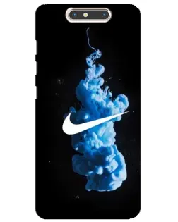 Чехол для ZTE Blade V8 с картинкой «Nike и синий дым»