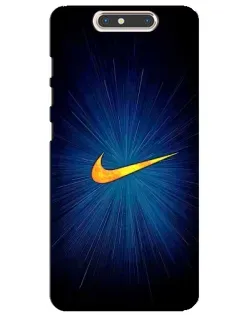 Чехол для ZTE Blade V8 с картинкой «Синий пульс Nike»