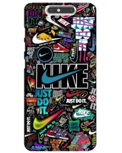 Чехол для ZTE Blade V8 с картинкой «Яркий коллаж Nike»