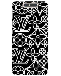 Чехол для ZTE Blade V8 с картинкой «Черно-белый узор LV» Чехол для ZTE Blade V8 с картинкой «Черно-белый узор LV»