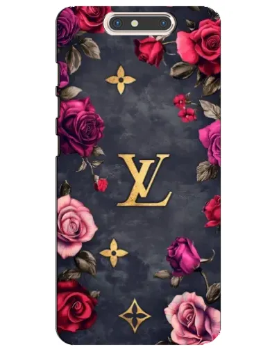 Чехол для ZTE Blade V8 с картинкой «Цветочный Louis Vuitton»