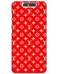 Чехол для ZTE Blade V8 с картинкой «Яркий паттерн LV»