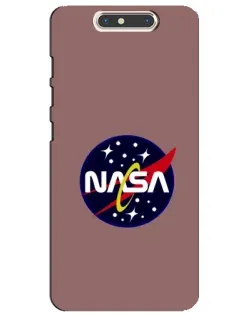 Чехол для ZTE Blade V8 с картинкой «NASA — ретро космос»