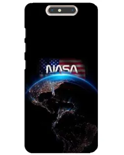 Чехол для ZTE Blade V8 с картинкой «Земля из космоса NASA»