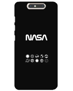 Чехол для ZTE Blade V8 с картинкой «NASA — технический принт»