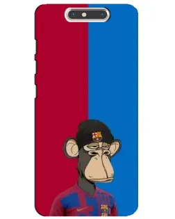 Чохол для ZTE Blade V8 з картинкою «Bored Ape — фанат Барси»