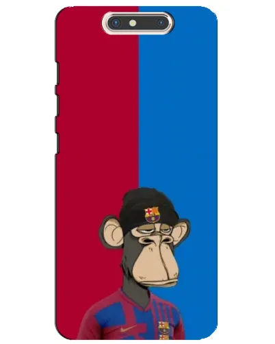 Чохол для ZTE Blade V8 з картинкою «Bored Ape — фанат Барси»