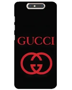Чехол для ZTE Blade V8 с картинкой «Gucci — красный логотип»