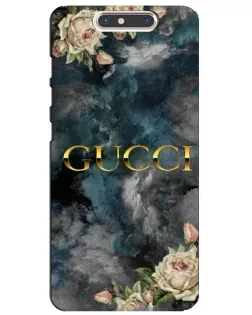 Чехол для ZTE Blade V8 с картинкой «Абстрактные цветы Gucci»