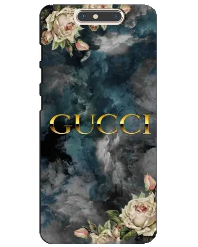 Чехол для ZTE Blade V8 с картинкой «Абстрактные цветы Gucci»