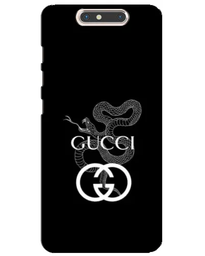 Чехол для ZTE Blade V8 с картинкой «Gucci — серебряная змея»