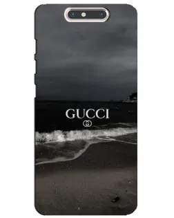 Чехол для ZTE Blade V8 с картинкой «Gucci — морской прибой»