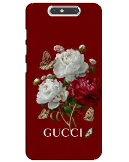 Чехол для ZTE Blade V8 с картинкой «Gucci —  сад»
