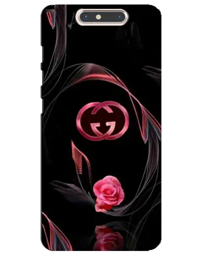 Чехол для ZTE Blade V8 с картинкой «Gucci — неоновая роза»