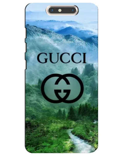 Чехол для ZTE Blade V8 с картинкой «Gucci — горный пейзаж»