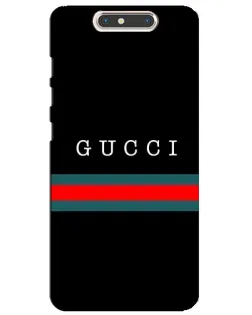 Чехол для ZTE Blade V8 с картинкой «Gucci — красный пояс»