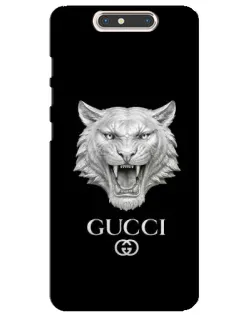 Чехол для ZTE Blade V8 с картинкой «Gucci — серебряный лев» Чехол для ZTE Blade V8 с картинкой «Gucci — серебряный лев»