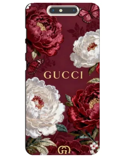 Чехол для ZTE Blade V8 с картинкой «Gucci — бордовые розы» Чехол для ZTE Blade V8 с картинкой «Gucci — бордовые розы»