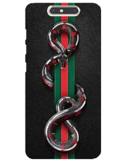 Чехол для ZTE Blade V8 с картинкой «Gucci — змея на полосе» Чехол для ZTE Blade V8 с картинкой «Gucci — змея на полосе»