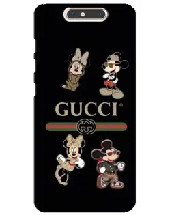 Чехол для ZTE Blade V8 с картинкой «Gucci — герои Disney и монограмма» Чехол для ZTE Blade V8 с картинкой «Gucci — герои Disney и монограмма»