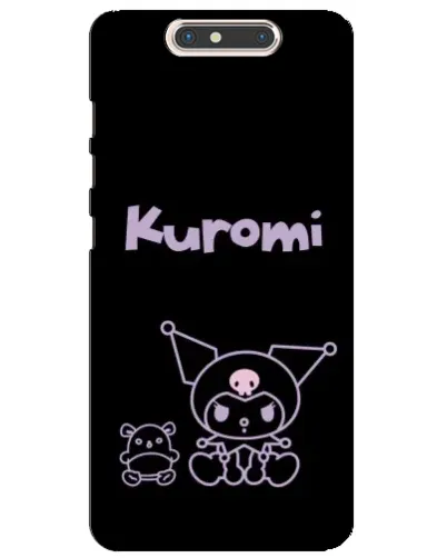 Чохол для ZTE Blade V8 з картинкою «Kuromi — чорний мінімалізм»