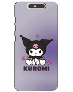 Чохол для ZTE Blade V8 з картинкою «Kuromi — фіолетовий арт»