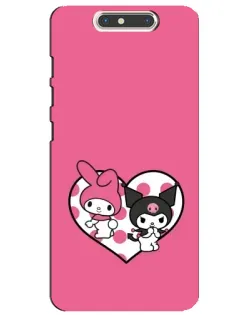 Чохол для ZTE Blade V8 з картинкою «Kuromi та My Melody»