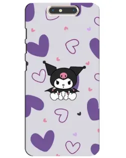 Чохол для ZTE Blade V8 з картинкою «Kuromi та лавандові серця»