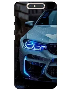Чохол для ZTE Blade V8 з картинкою «Погляд BMW з синіми фарами»