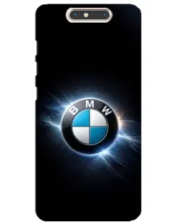 Чохол для ZTE Blade V8 з картинкою «BMW — неонове сяйво»
