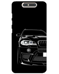 Чохол для ZTE Blade V8 з картинкою «Темний силует BMW»