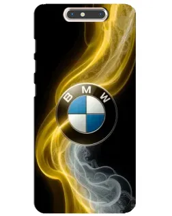 Чохол для ZTE Blade V8 з картинкою «Золотистий дим BMW»