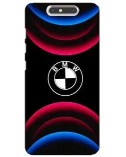 Чохол для ZTE Blade V8 з картинкою «Логотип BMW та неонові дуги»
