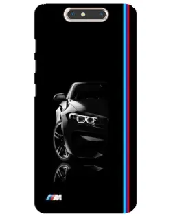 Чохол для ZTE Blade V8 з картинкою «Силует BMW в темряві»