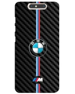 Чохол для ZTE Blade V8 з картинкою «Емблема BMW та карбон»