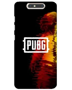 Чохол для ZTE Blade V8 з картинкою «Яскравий логотип PUBG»
